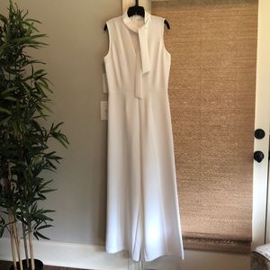 Size 8 New York and company winter white romper